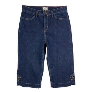 LEVIS Perfectly Slimming 512 Capri Jeans Shorts  Women's 10  Side Button